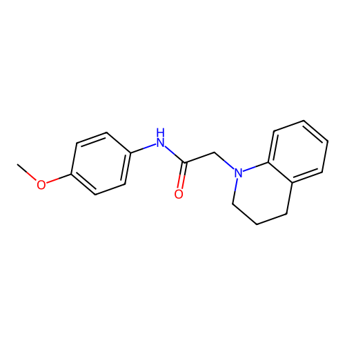 2-[3,4-dihydro-1(2H)-quinolinyl]-N-(4-methoxyphenyl)acetamide structure