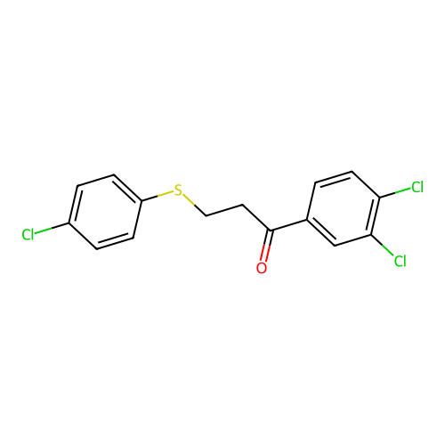 3-[(4-Chlorophenyl)sulfanyl]-1-(3,4-dichlorophenyl)-1-propanone structure