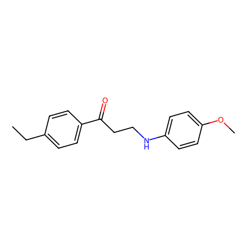 1-(4-Ethylphenyl)-3-(4-methoxyanilino)-1-propanone structure