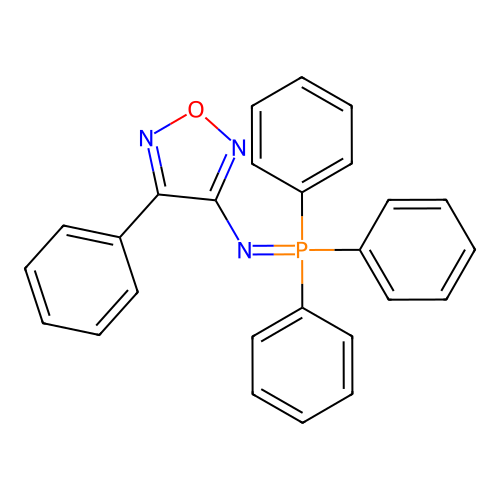 4-Phenyl-N-(triphenylphosphoranylidene)-1,2,5-oxadiazol-3-amine structure