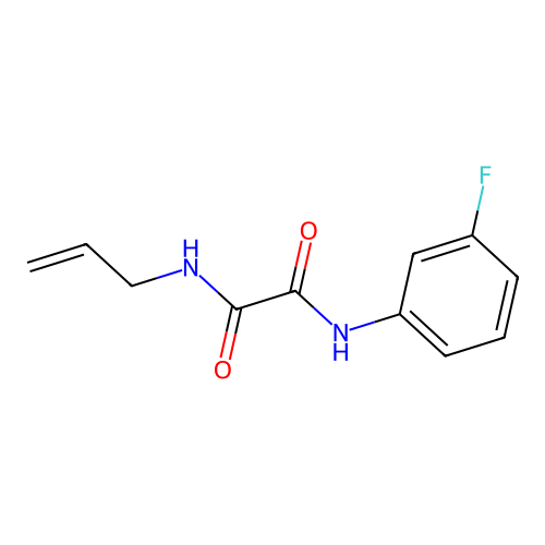 N1-allyl-N2-(3-fluorophenyl)oxalamide structure