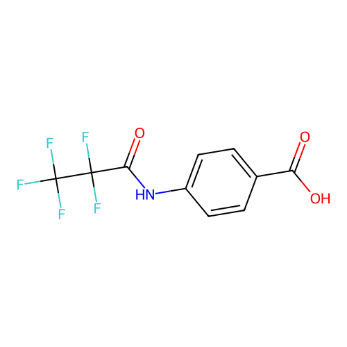 Benzoic acid, 4-(pentafluoropropionylamino)- structure