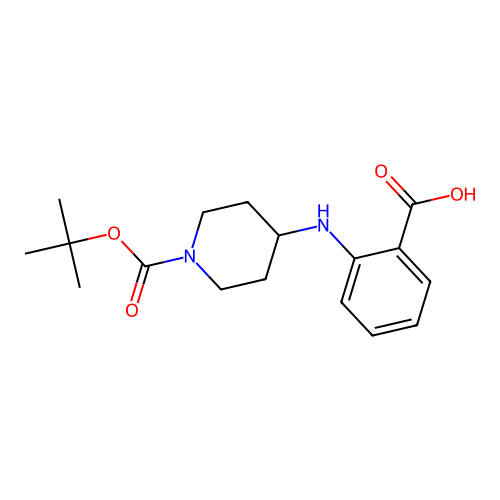 N-(1-Boc-piperidin-4-yl)-2-aminobenzoic acid structure