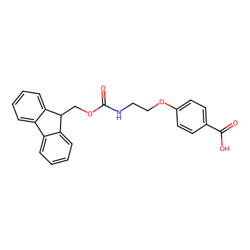 4-(2-(Fmoc-amino)ethoxy)benzoic acid structure