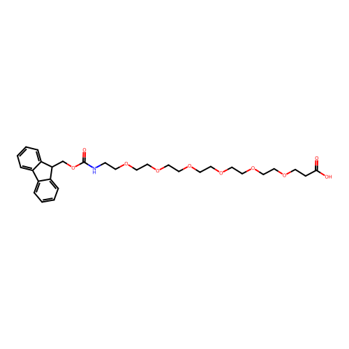 1-(9H-Fluoren-9-ylmethyl) 5,8,11,14,17,20-hexaoxa-2-azatricosanedioate structure