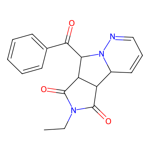 8-BENZOYL-6-ETHYL-7A,8-DIHYDRO-4AH-PYRROLO(3',4':3,4)PYRROLO(1,2-B)PYRIDAZINE-5,7(4BH,6H)-DIONE structure