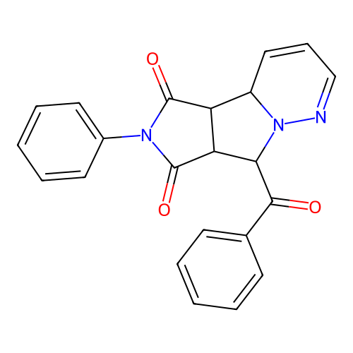 8-BENZOYL-6-PHENYL-7A,8-DIHYDRO-4AH-PYRROLO(3',4':3,4)PYRROLO(1,2-B)PYRIDAZINE-5,7(4BH,6H)-DIONE structure