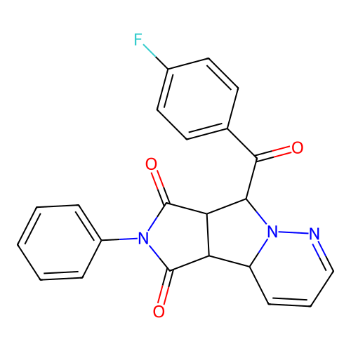 8-(4-FLUOROBENZOYL)-6-PHENYL-7A,8-DIHYDRO-4AH-PYRROLO(3',4':3,4)PYRROLO(1,2-B)PYRIDAZINE-5,7(4BH,6H)-DIONE structure