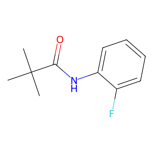 Propanamide, N-(2-fluorophenyl)-2,2-dimethyl- structure