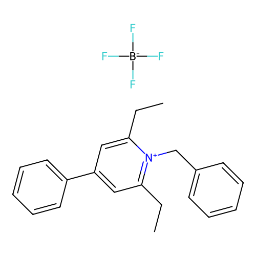 1-Benzyl-2,6-diethyl-4-phenylpyridinium tetrafluoroborate structure