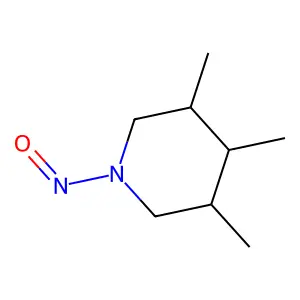 Nitroso-3,4,5-trimethylpiperazine structure