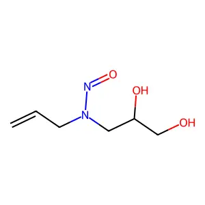 N-nitrosoallyl-2,3-dihydroxypropylamine structure