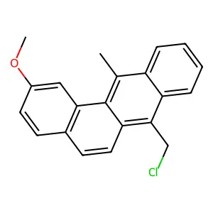 Benz(a)anthracene, 7-(chloromethyl)-2-methoxy-12-methyl- structure