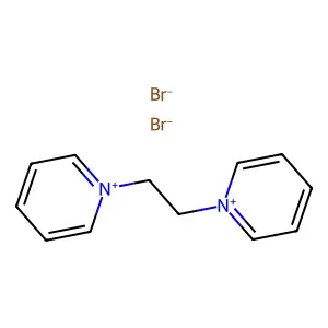 Pyridinium, 1,1'-(1,2-ethanediyl)bis-, bromide (1:2) structure