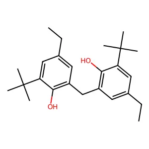 2,2'-Methylenebis(4-ethyl-6-tert-butylphenol) structure