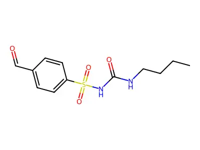 N-((Butylamino)carbonyl)-4-formylbenzenesulfonamide structure