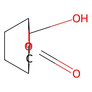 6-Hydroxy-2-oxabicyclo(2.2.2)octan-3-one structure