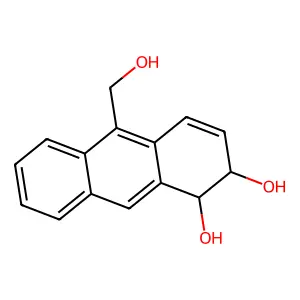 1,2-Anthracenediol, 1,2-dihydro-10-(hydroxymethyl)- structure