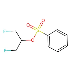 1,3-Difluoro-2-propanol benzenesulfonate structure
