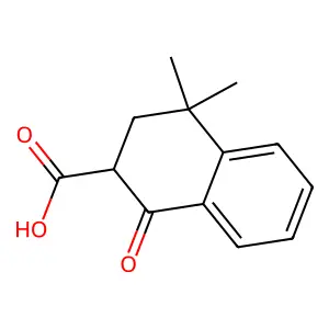 1,2-Dihydro-4,4-dimethyl-1-oxo-2-naphthalenecarboxylic acid structure