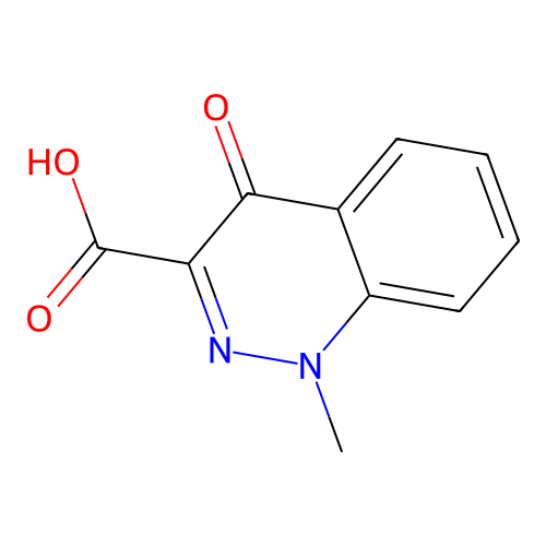 1-Methyl-4-oxo-1,4-dihydrocinnoline-3-carboxylic acid structure