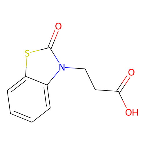 3-(2-oxo-1,3-benzothiazol-3(2H)-yl)propanoic acid structure