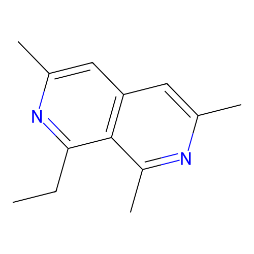 1-Ethyl-3,6,8-trimethyl-2,7-naphthyridine structure