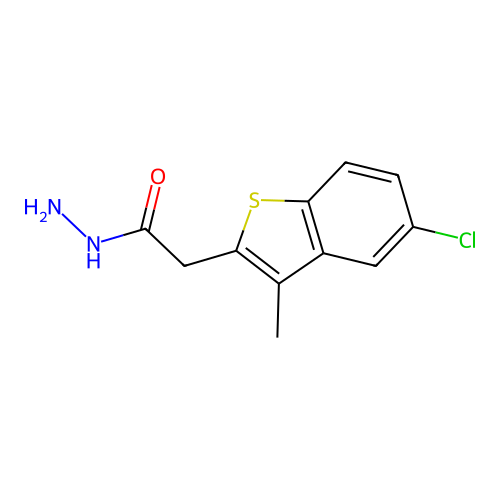 2-(5-Chloro-3-methyl-1-benzothiophen-2-yl)acetohydrazide structure