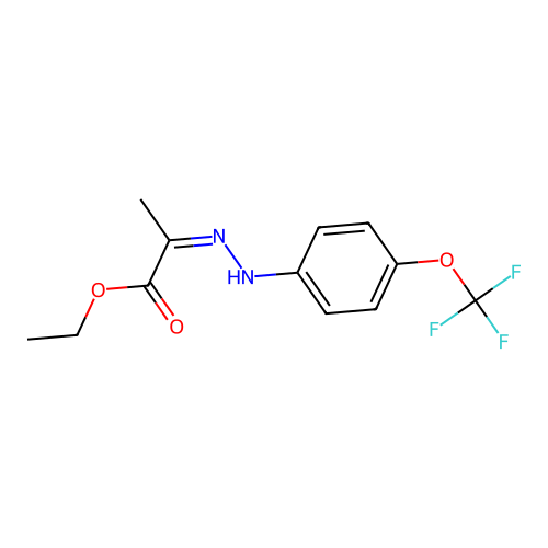 Ethyl 2-[[4-(trifluoromethoxy)phenyl]hydrazinylidene]propanoate structure
