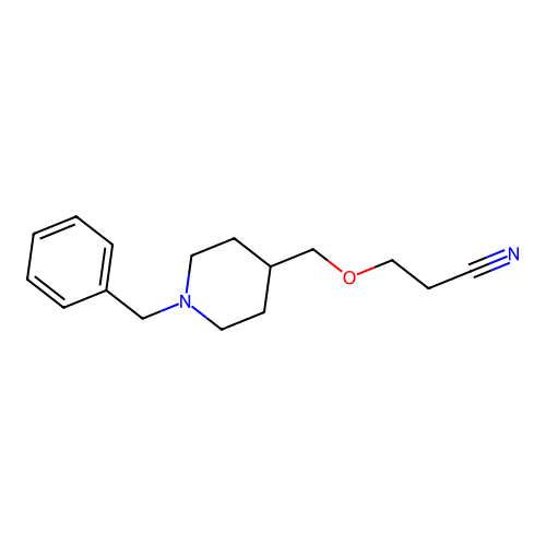 3-[(1-Benzylpiperidin-4-yl)methoxy]propanenitrile structure