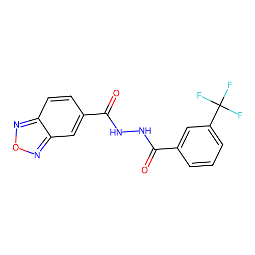Benzofurazan-5-carbohydrazide, N2-(3-trifluoromethylbenzoyl)- structure