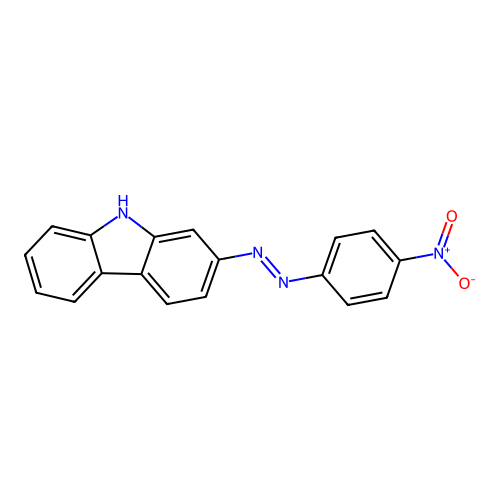 9H-Carbazole, 2-[2-(4-nitrophenyl)diazenyl]- structure