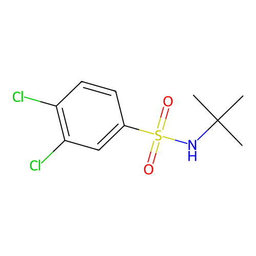 N-(tert-butyl)-3,4-dichlorobenzenesulfonamide structure