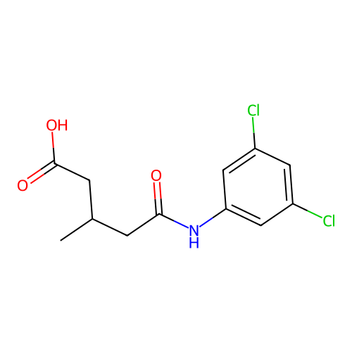 5-((3,5-Dichlorophenyl)amino)-3-methyl-5-oxopentanoic acid structure
