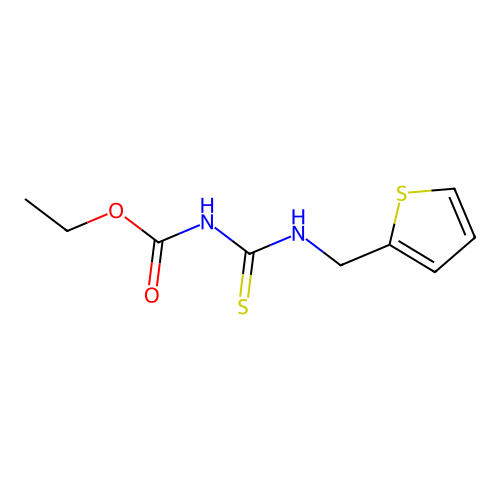 ethyl N-(thiophen-2-ylmethylcarbamothioyl)carbamate structure