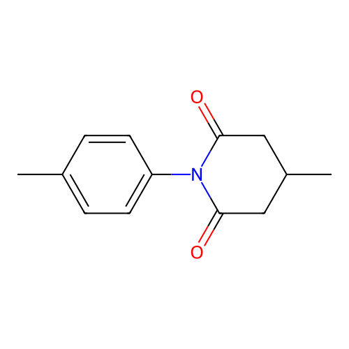 4-Methyl-1-(4-methylphenyl)piperidine-2,6-dione structure