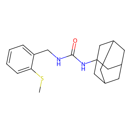 1-(1-Adamantyl)-3-[(2-methylsulfanylphenyl)methyl]urea structure