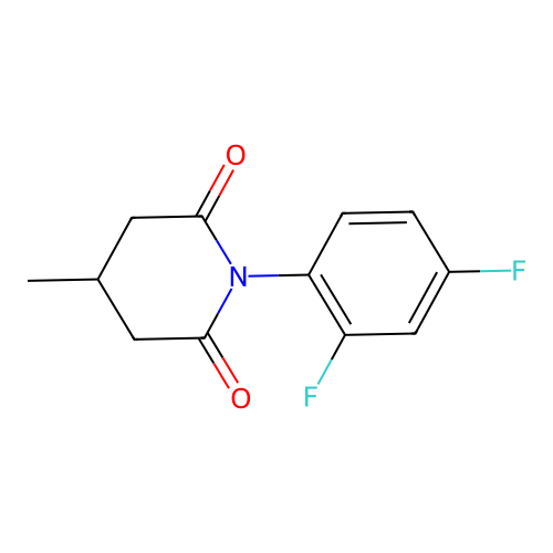 1-(2,4-Difluorophenyl)-4-methylpiperidine-2,6-dione structure