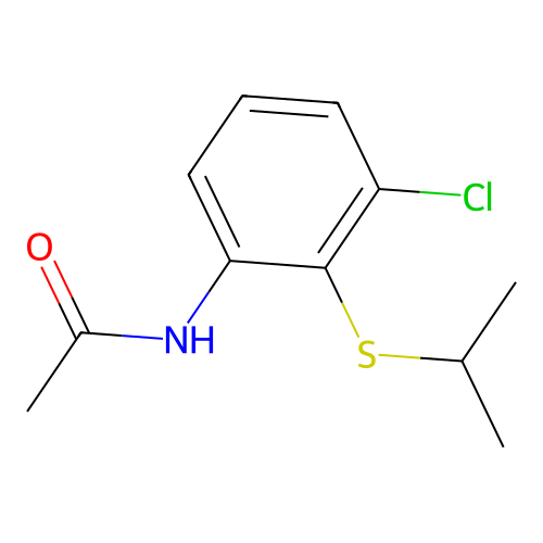N-(3-chloro-2-propan-2-ylsulfanylphenyl)acetamide structure