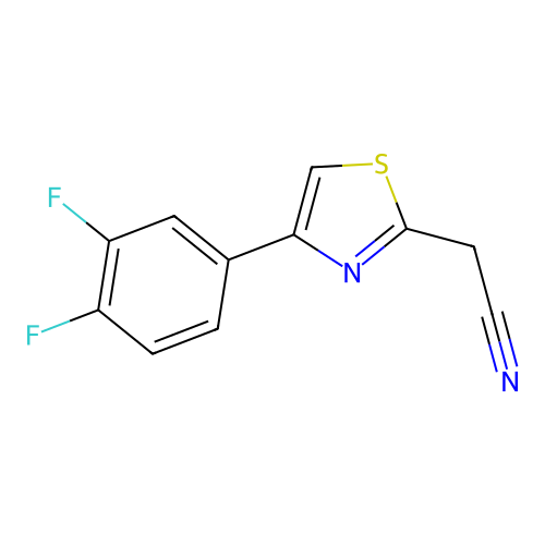 2-[4-(3,4-Difluorophenyl)-1,3-thiazol-2-yl]acetonitrile structure