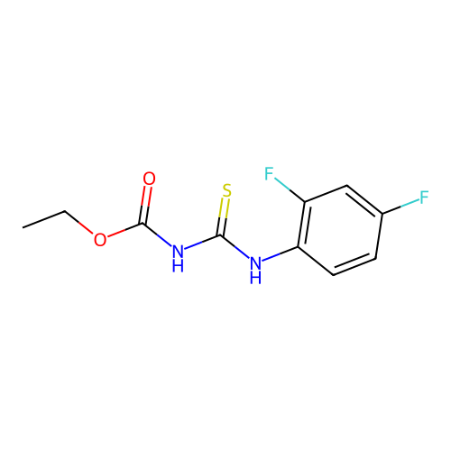 ethyl N-[(2,4-difluorophenyl)carbamothioyl]carbamate structure