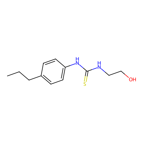1-(2-Hydroxyethyl)-3-(4-propylphenyl)thiourea structure