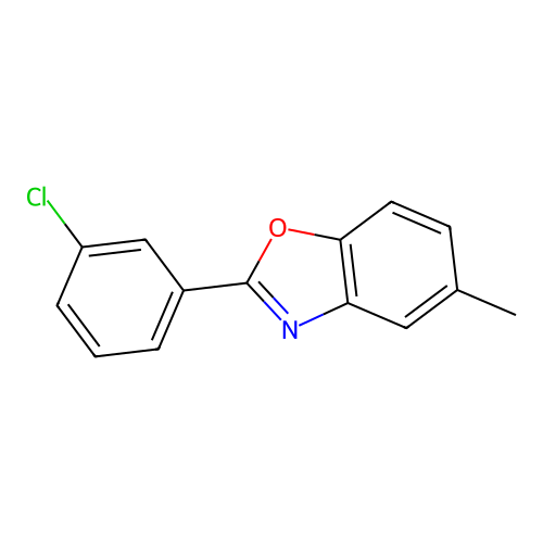 2-(3-Chlorophenyl)-5-methylbenzo[d]oxazole structure