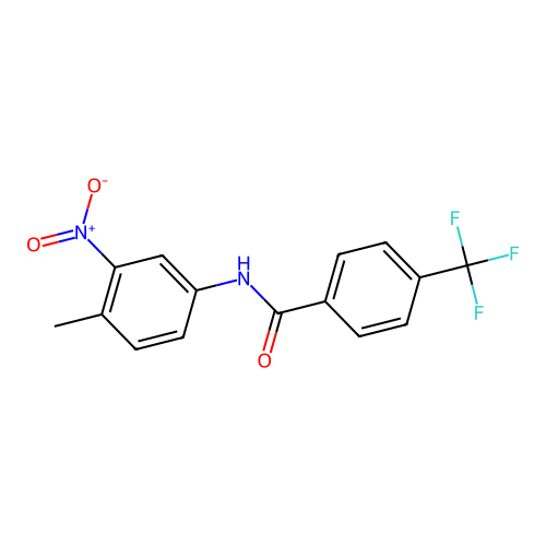 N-(4-methyl-3-nitrophenyl)-4-(trifluoromethyl)benzamide structure
