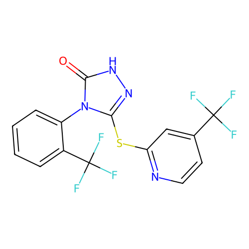 3H-1,2,4-TRIAZOL-3-ONE,2,4-DIHYDRO-4-[2- PHENYL]-5-[[4- -2-PYRIDINYL]THIO]- structure