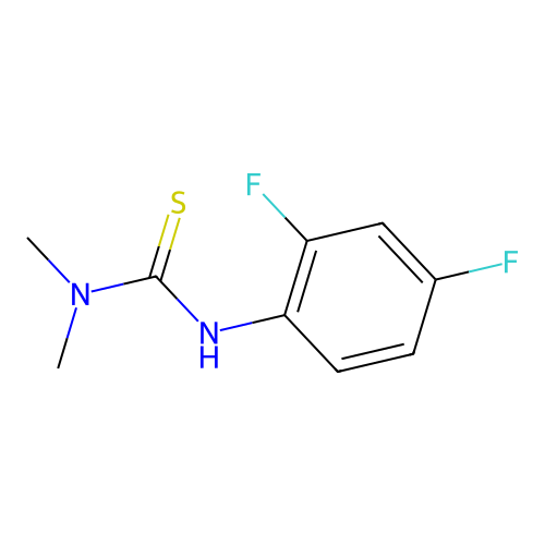 3-(2,4-Difluorophenyl)-1,1-dimethylthiourea structure