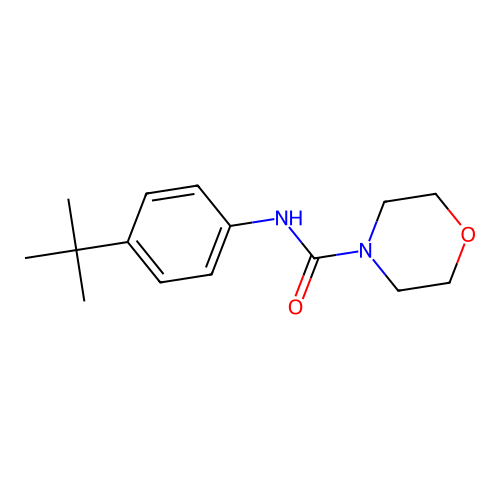 N-(4-tert-butylphenyl)morpholine-4-carboxamide structure