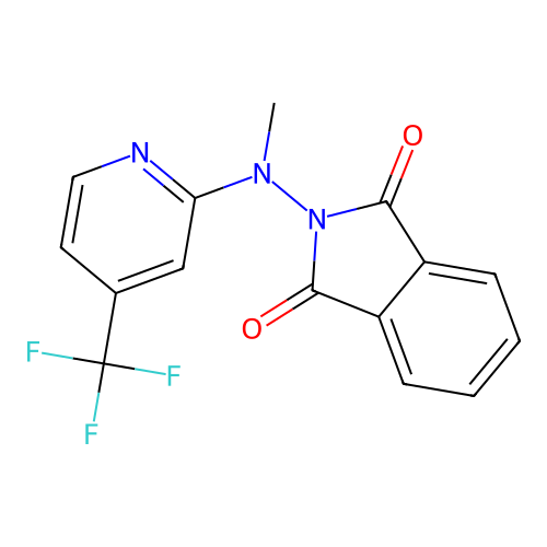 2-[Methyl-[4-(trifluoromethyl)pyridin-2-yl]amino]isoindole-1,3-dione structure