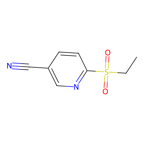 6-(Ethylsulfonyl)-3-pyridinecarbonitrile structure