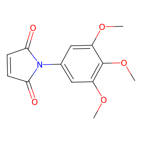 1-(3,4,5-trimethoxyphenyl)-1H-pyrrole-2,5-dione structure
